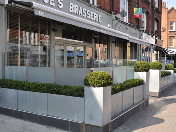 Barwest Fabrications glass balustrade Joe Brasserie